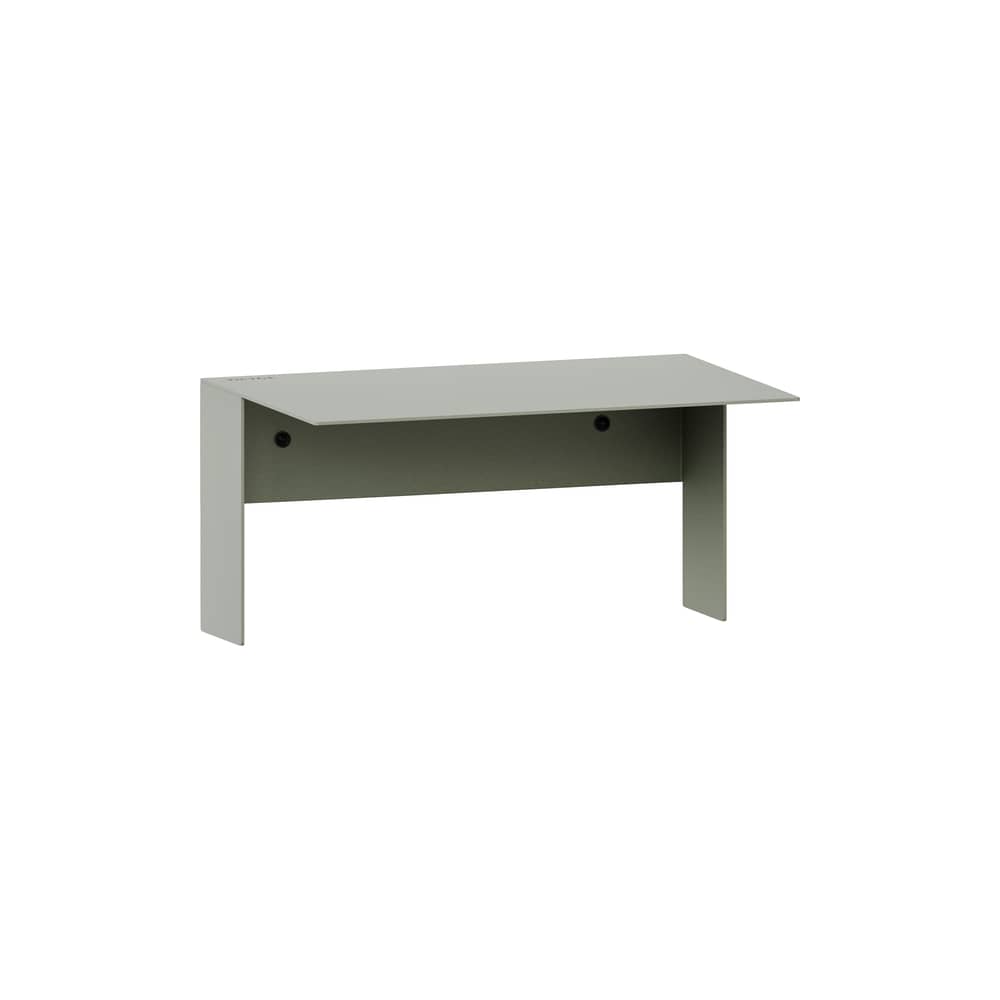Regal Pli Floating metall grün / 30 x 20 cm - TIPTOE - Grau Eukalyptusgrau - thermolackierter Stahl
