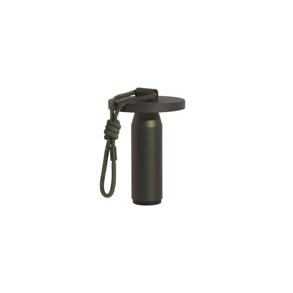 Lampe extérieur sans fil rechargeable Quasar LED métal vert / H 26 cm / Seconde vie - Petite Friture - Vert - Aluminium anodisé, Polyester