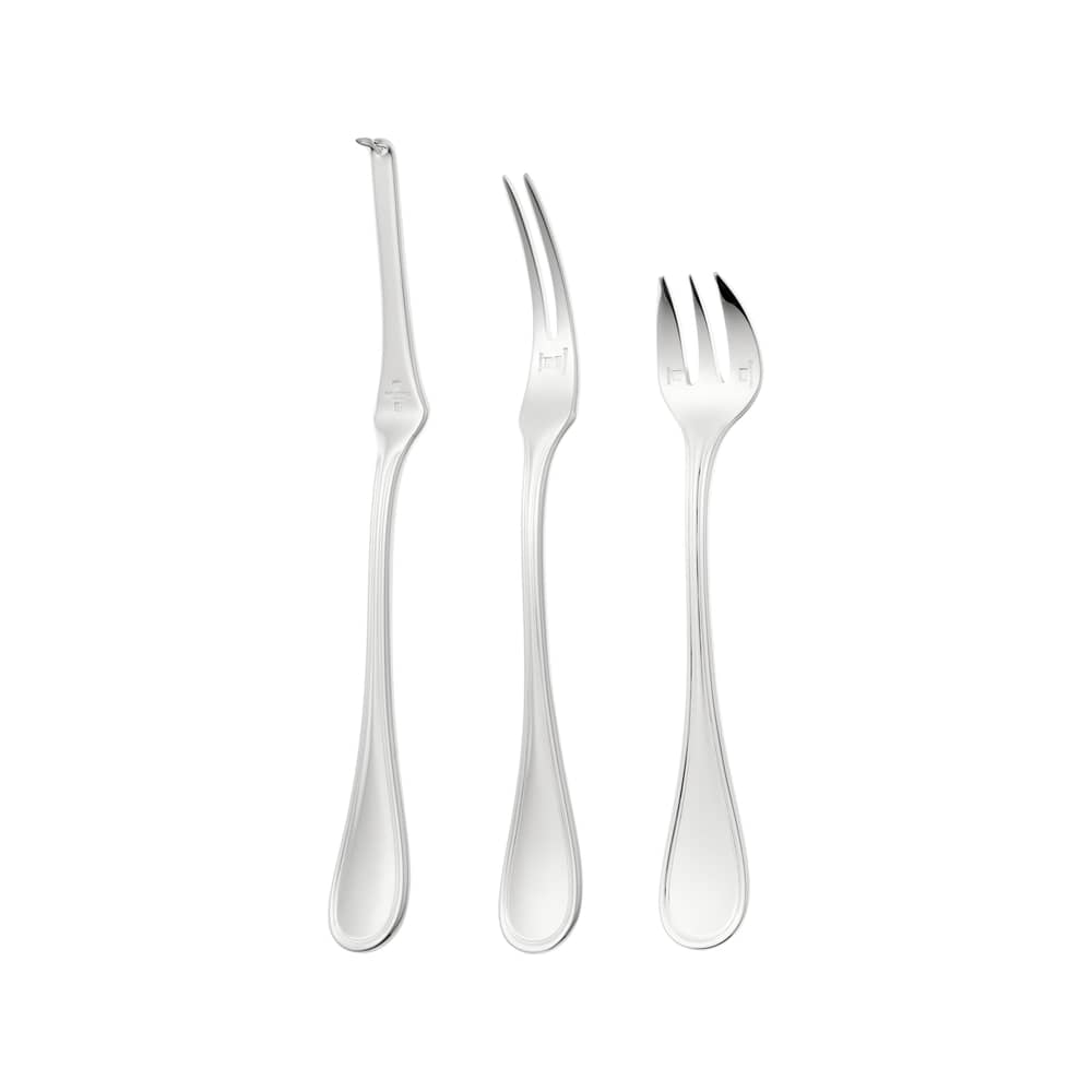 Set di posate Albi metallo / 6 pezzi per frutti di mare - Dosi per 2 persone - Christofle - Metallo argentato - Metallo argentato