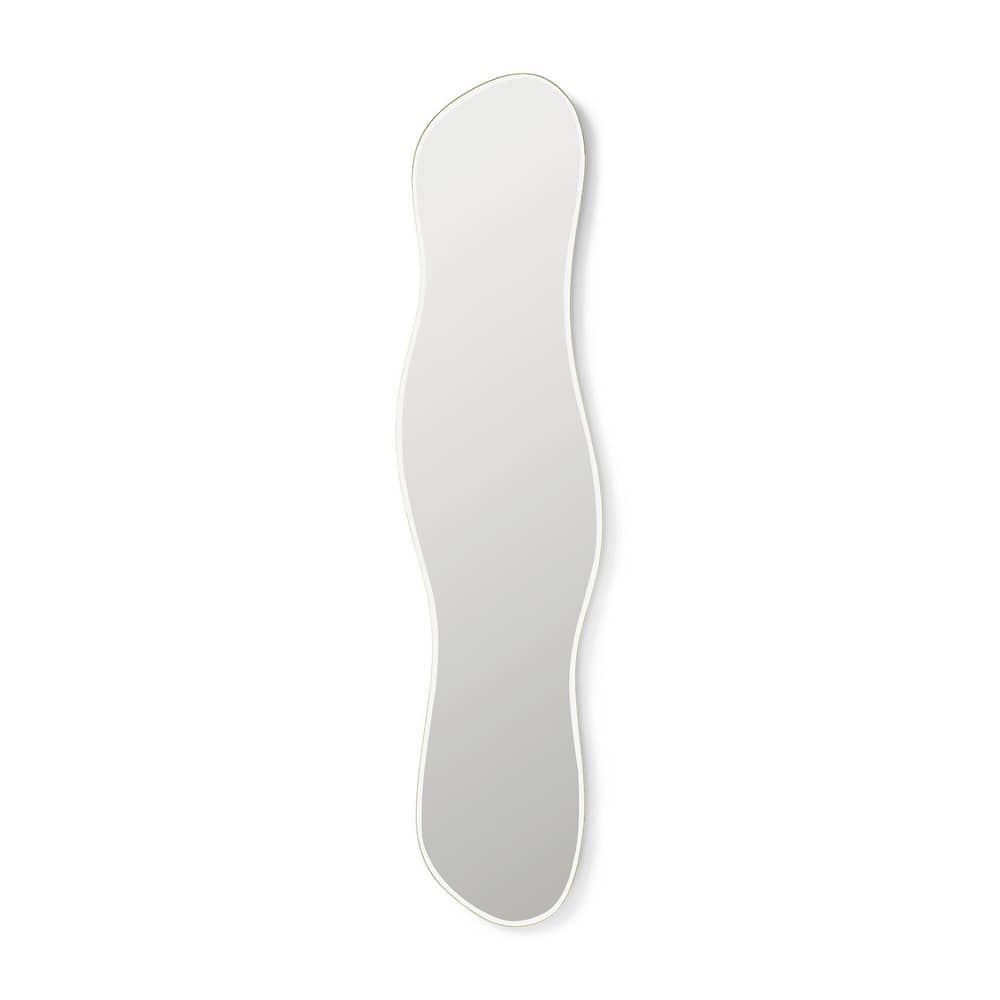 Specchio murale Pond Full Size metallo oro / L 40 x H 164,8 cm - Ferm Living - Ottone -  Verre miroir, MDF, Zinco placcato ottone