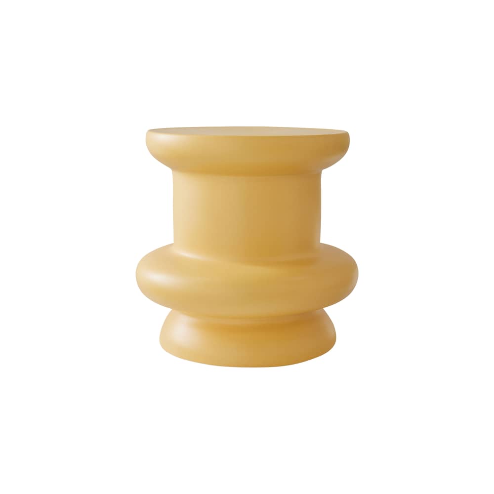 Table d\'appoint Cosmos céramique jaune / Ø 41 x H 40 cm - HK LIVING - Miel - Céramique émaillée