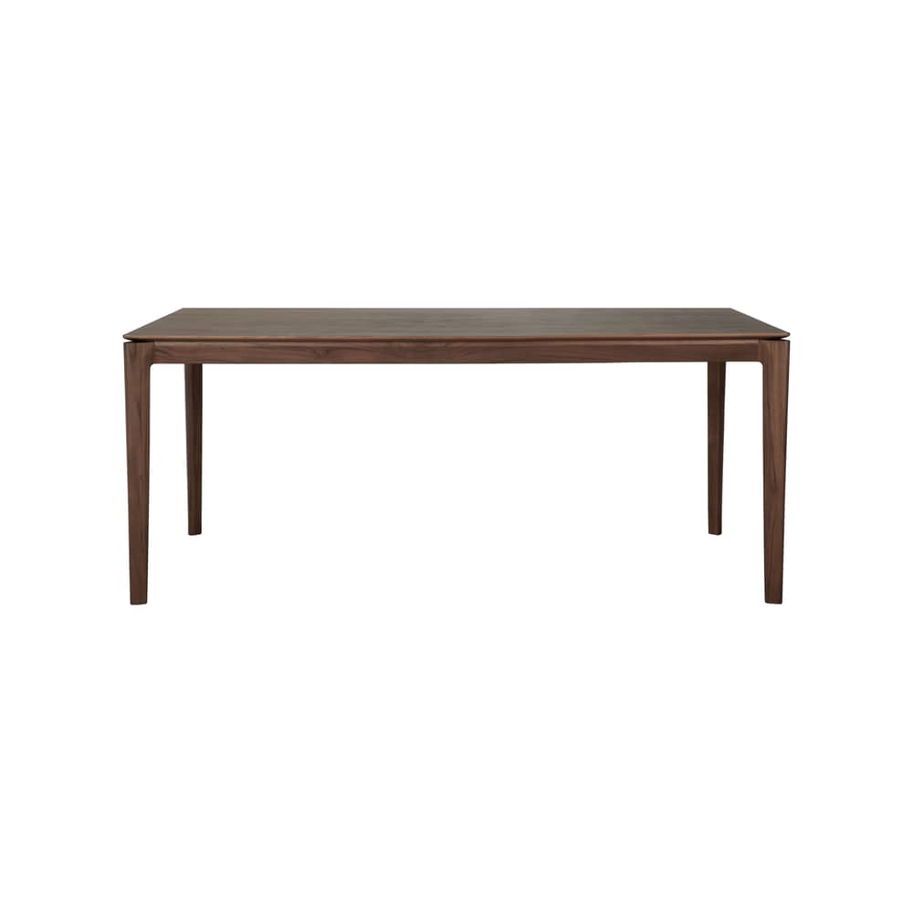 Bok Rectangular table wood brown / 180 x 90 cm - 8 people - Ethnicraft - Burnish Teak - Brown-stained solid teak