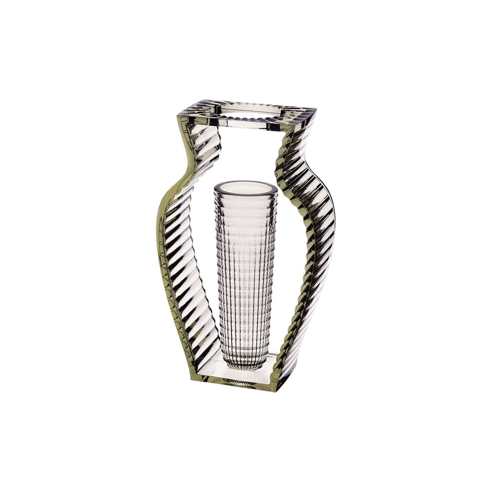 Vase I shine plastique vert / Eugeni Quitllet, 2013 - Kartell - Vert - PMMA
