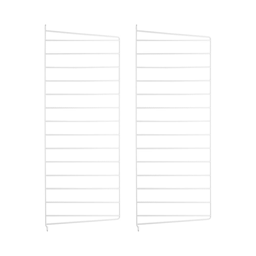 Lot de 2 montants muraux / H 75 x P 30 cm - String Furniture - Blanc - Acier laqué