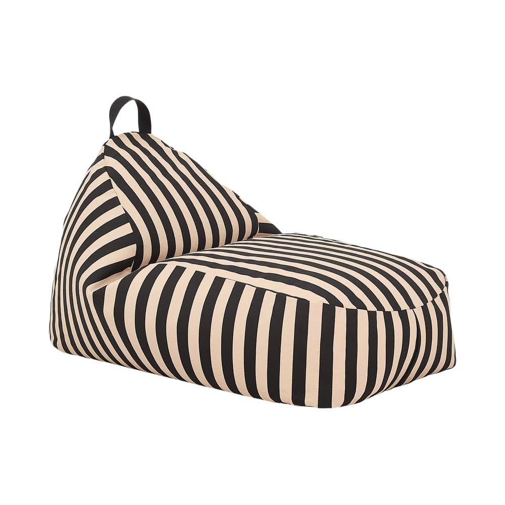 Sitzkissen für Kinder Bliss textil schwarz - NOBODINOZ - Schwarz & Sand - Expandiertes Polystyrol, Organische Baumwolle