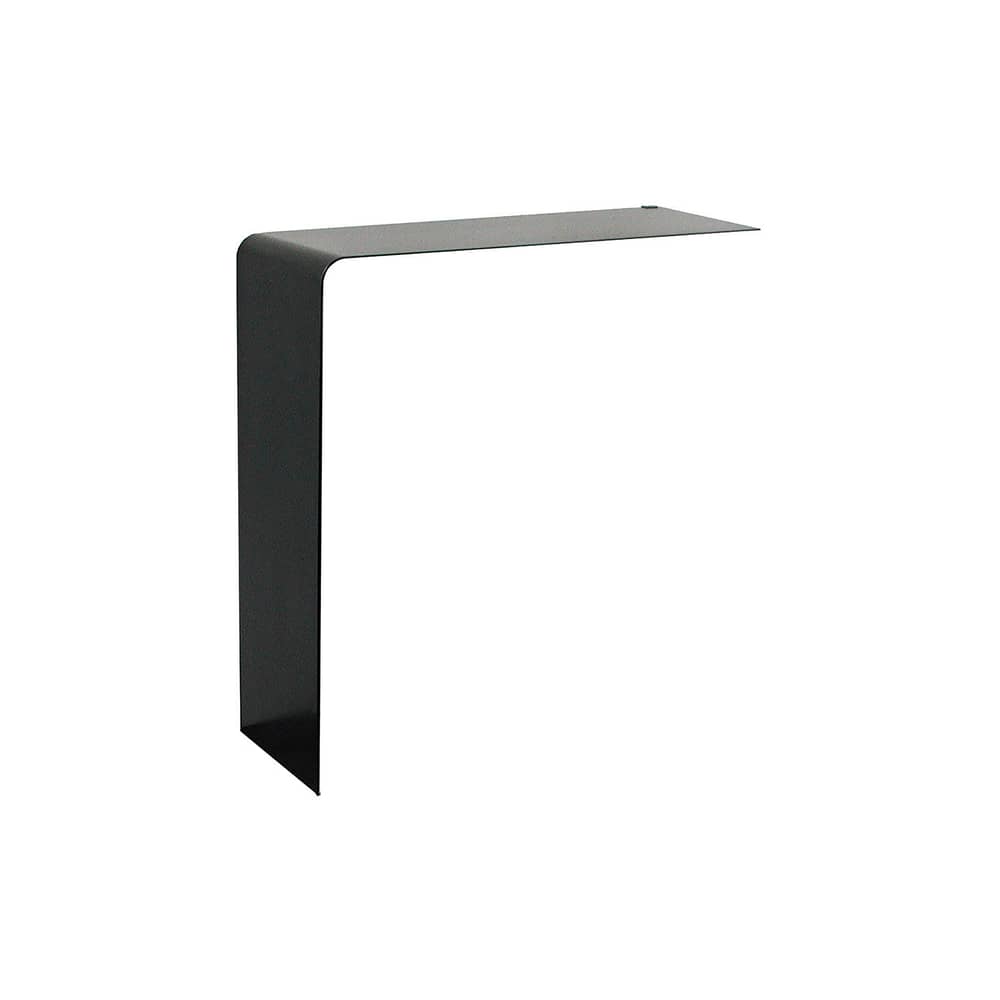 Wandkonsole Wing Shelf metall schwarz - Zeus - Schwarz phosphatierter Stahl - phosphatierter Stahl