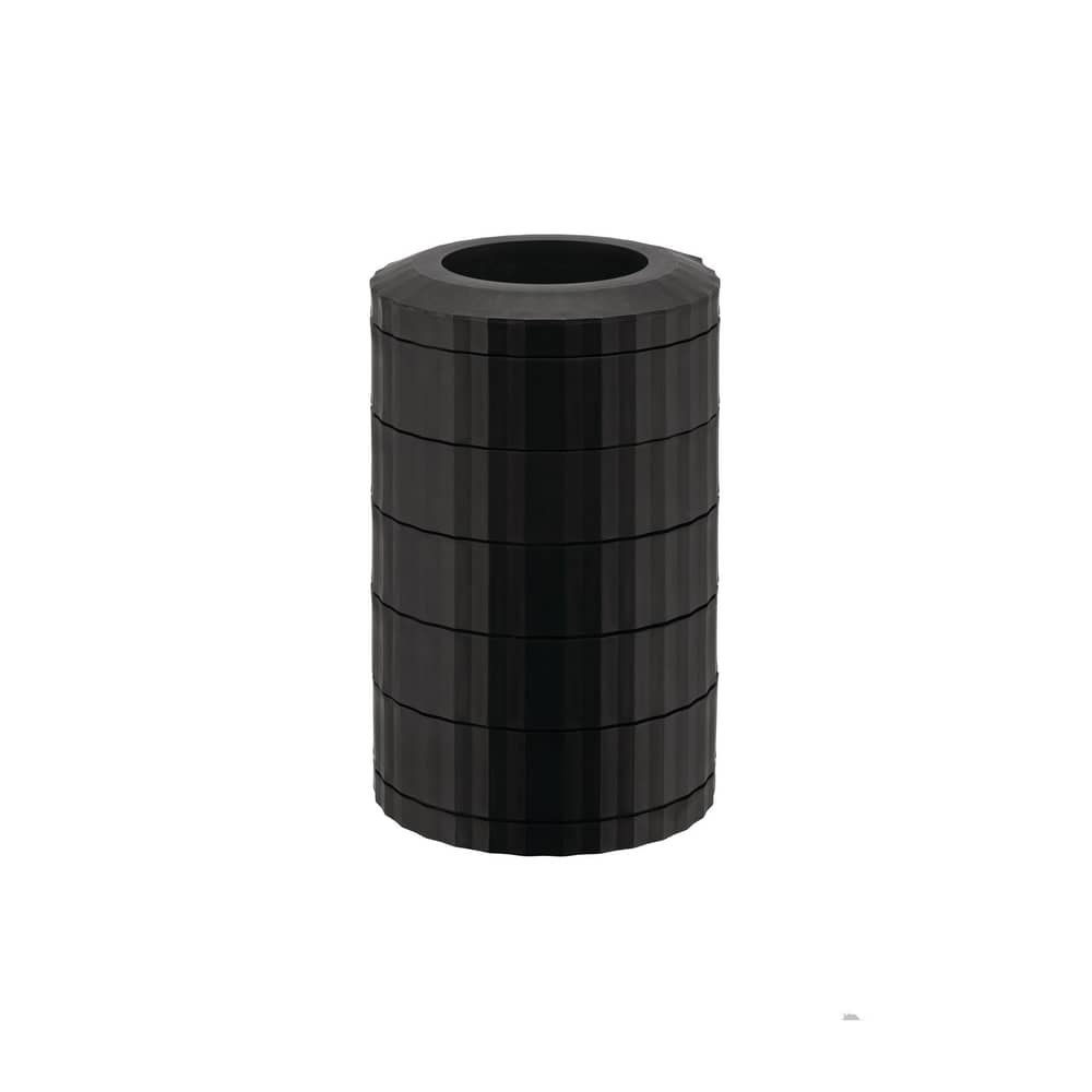 Kaffeekapsel-Spender Plissé plastikmaterial schwarz / Für 40 Kapseln - Alessi - Schwarz - thermoplastisches Harz