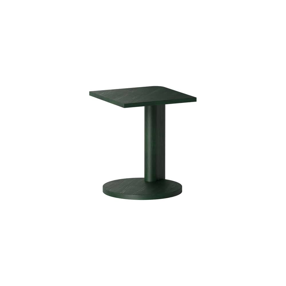 Table d\'appoint Galta Forte Side bois vert / 38 x 38 x H 47 cm - KANN DESIGN - Chêne vert - Chêne massif teinté, Placage chêne teinté