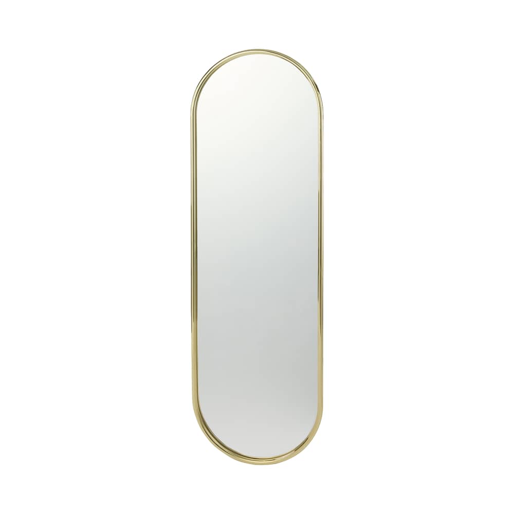 Miroir mural Angui Tall métal or / 50 x 160 cm - AYTM - Or - Acier, Verre