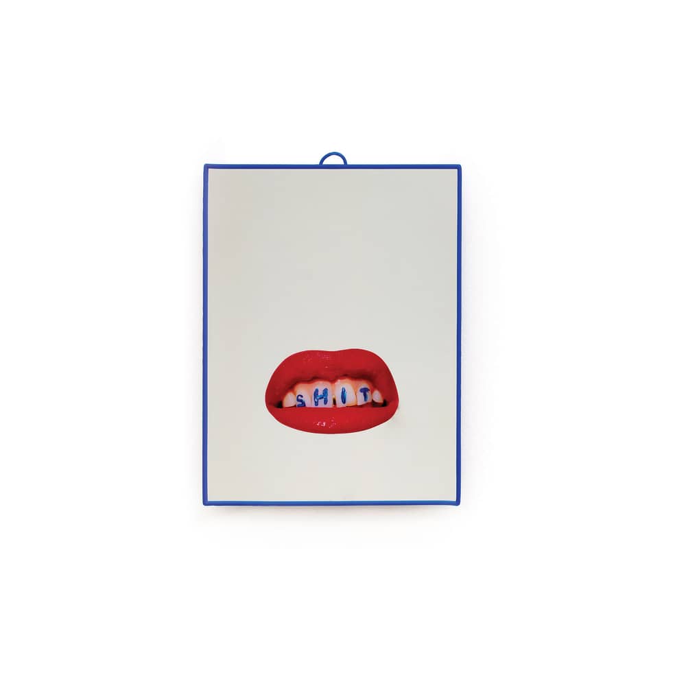 Miroir Toiletpaper plastique multicolore / Shit   -  Small H 23 cm - Seletti - Shit - Matière plastique, Verre sérigraphié