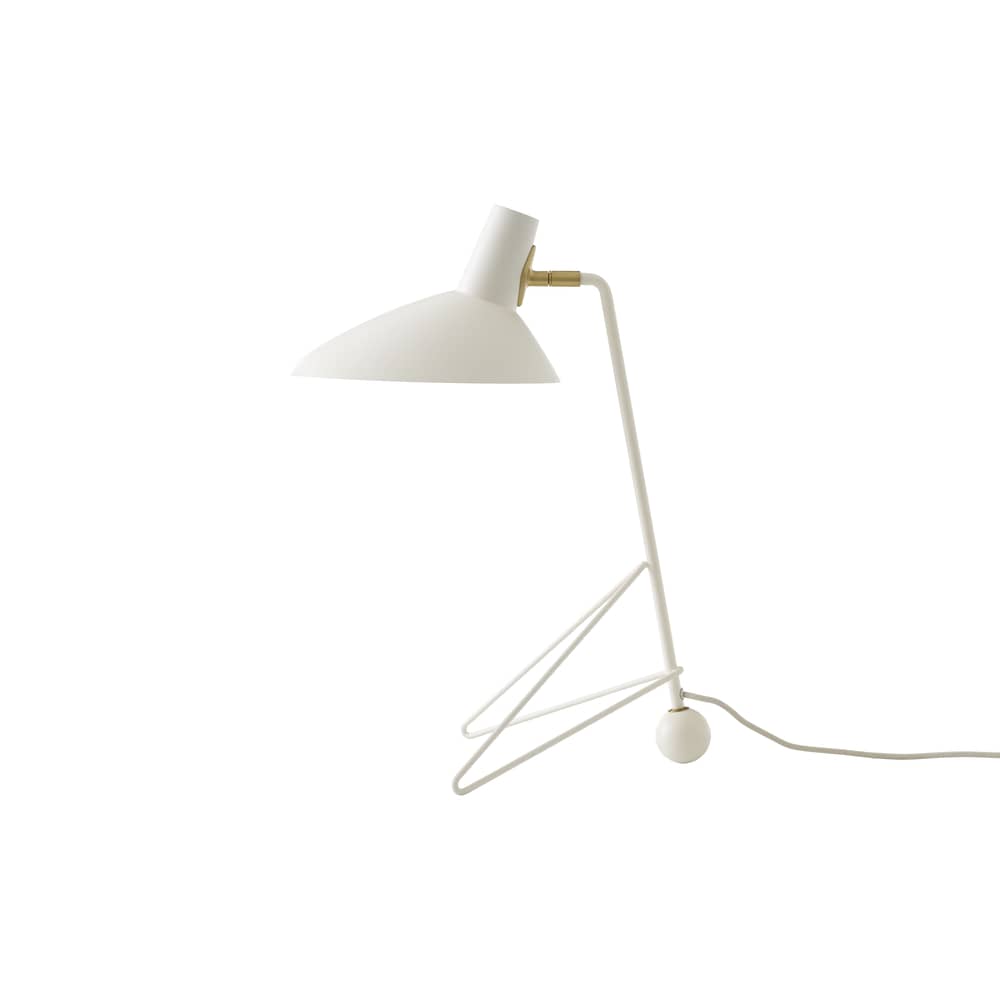 Tripod HM9 Table lamp metal white / 1953 Model - Steerable - &tradition - Mat white - Aluminium, Brass, Steel