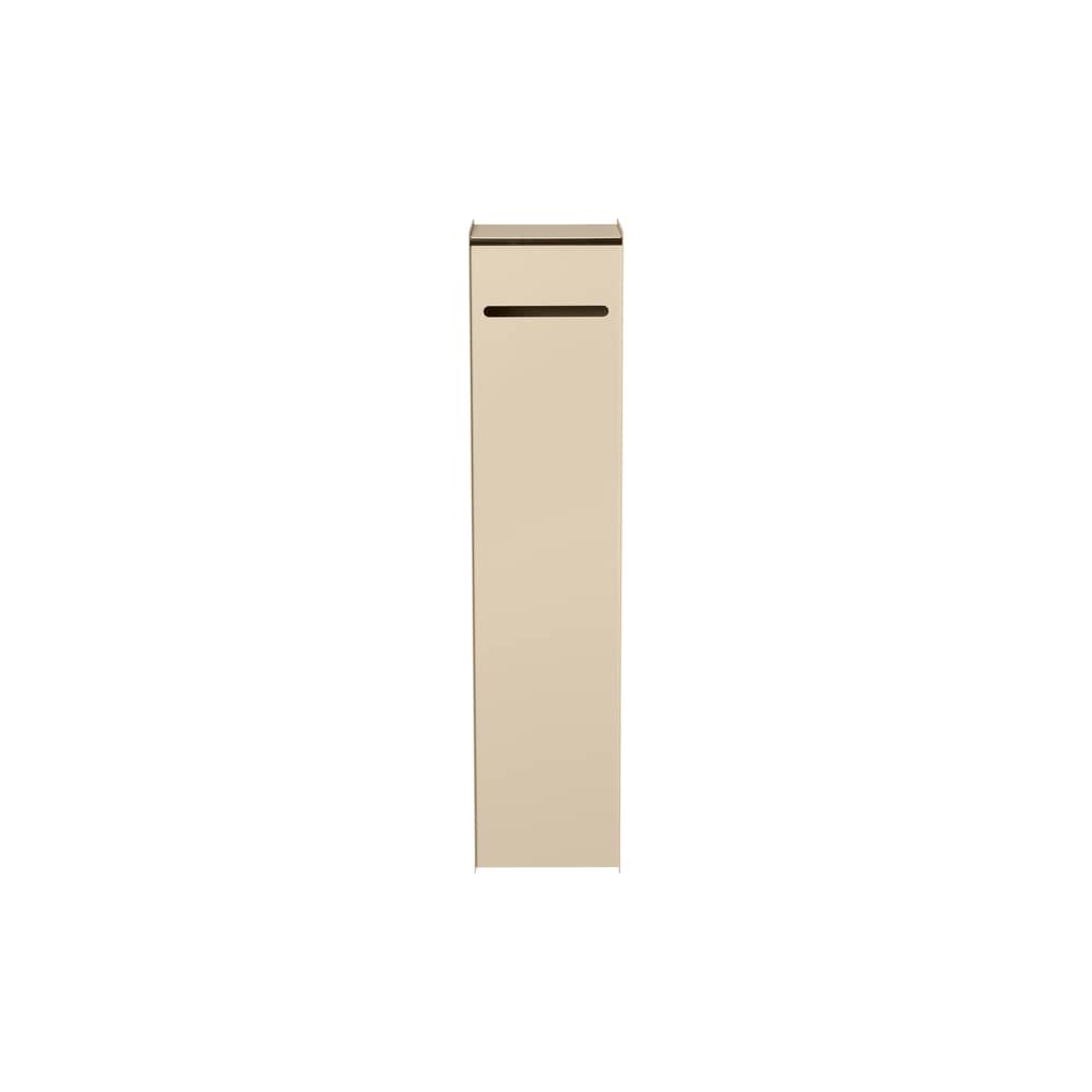 Toilettenpapierhalter Sama metall beige / Für 5 Rollen - H 59 cm - Ferm Living - Kaschmir Beige - rostfreier Stahl