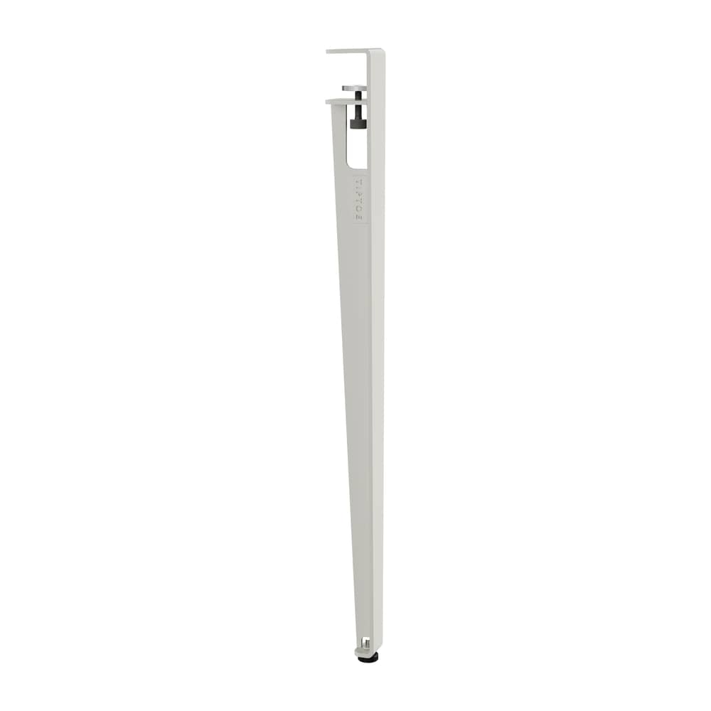 Fuß avec fixation étau OUTDOOR metall grau / H 75 cm - Zur Gestaltung eines Tisches im Außenbereich - TIPTOE - Kreidegrau - thermolackierter Stahl