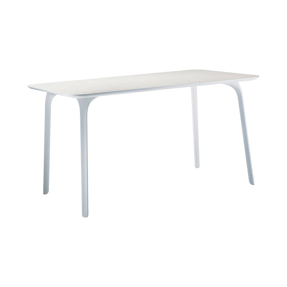 Table rectangulaire First / 139 x 79 cm / Laminé HPL - Magis - Blanc - Polypropylène, Stratifié HPL