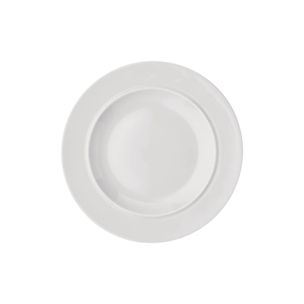 Set  4 assiettes à dessert La Bella Tavola Ø 20 cm - céramique / Ettore Sottsass - Alessi - Blanc uni - Porcelaine fine