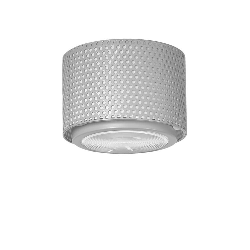 Plafonnier G13 Small métal gris / Réédition 1952, Pierre Guariche - SAMMODE STUDIO - Gris - Métal, Verre