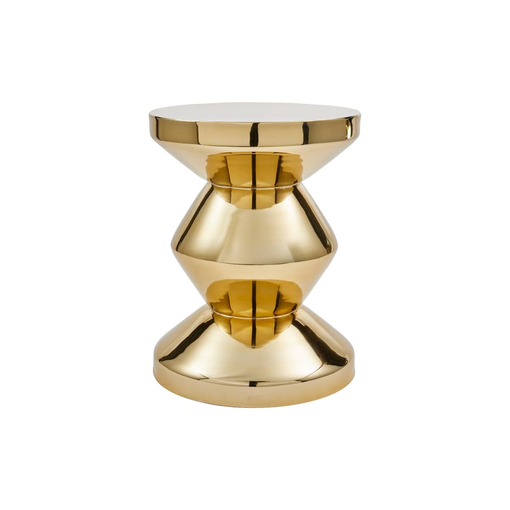 Tabouret Zig Zag Metal or - Pols Potten - Or - Métal