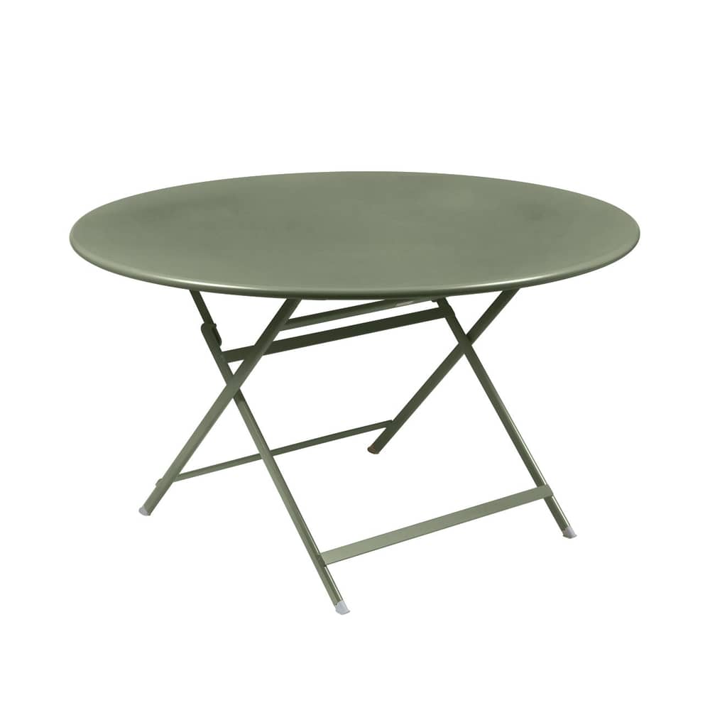 Klapptisch Caractère metall grün / Ø 128 cm / 7 Personen - Fermob - Kaktus - bemalter Stahl