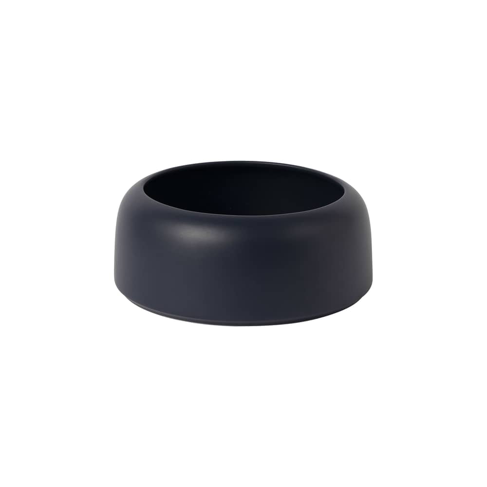 Coppa Omar 01 ceramica blu / Small - Ø 23,5 x H 9,5 cm / Fatta a mano - raawii - Blu scuro - Ceramica smaltata
