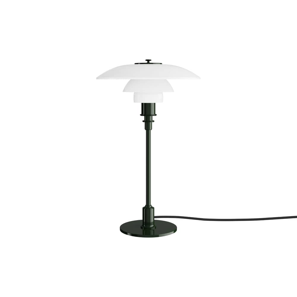 Lampe de table PH 3/2 vert / Réédition 1926 - Louis Poulsen - Vert brillant / Blanc - Aluminium laqué, Verre soufflé bouche