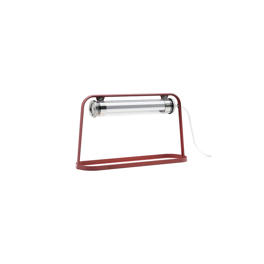Outdoorlampe Astrup LED metall rot / L 60 cm - SAMMODE STUDIO - Rot / Silber - lackiertes Aluminium, Polykarbonat
