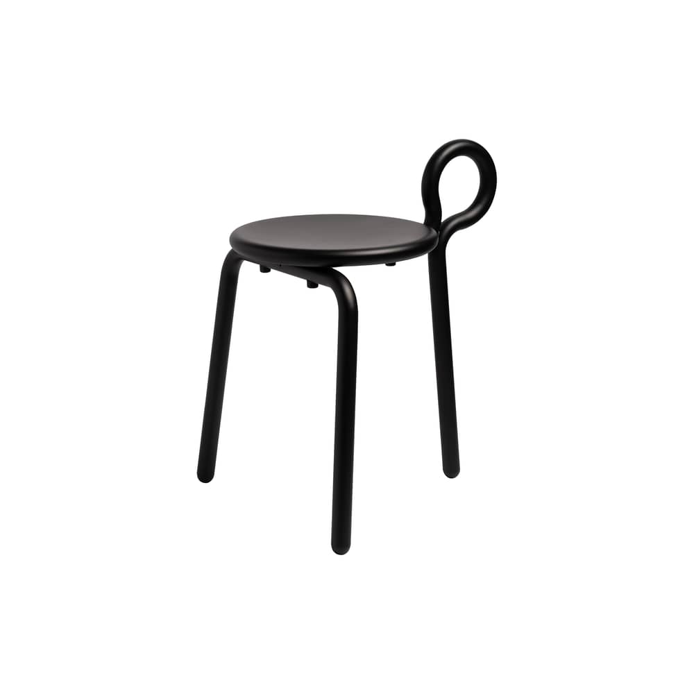 Tabouret Lasso métal - & klevering - Noir - Métal