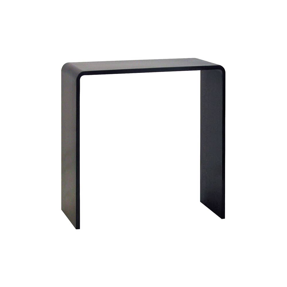 Consolle Solitaire metallo nero L 100 x P 28 x H 100 cm - Zeus - Acciaio nero - h 100 cm - Acciaio fosfatato