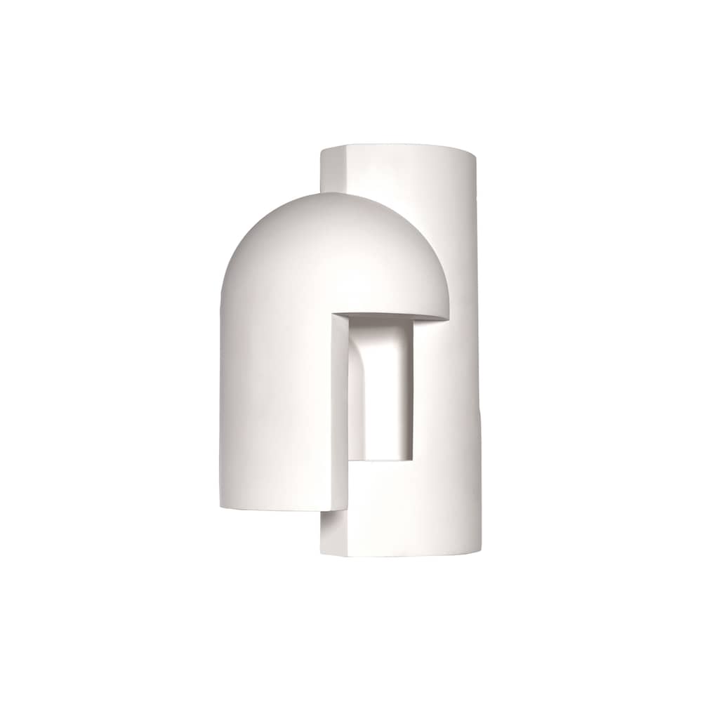 Outdoor-Wandleuchte Soul Story 1 LED - Outdoor stein weiß / Beton - DCW éditions - Nr.1 / Weiß - Beton