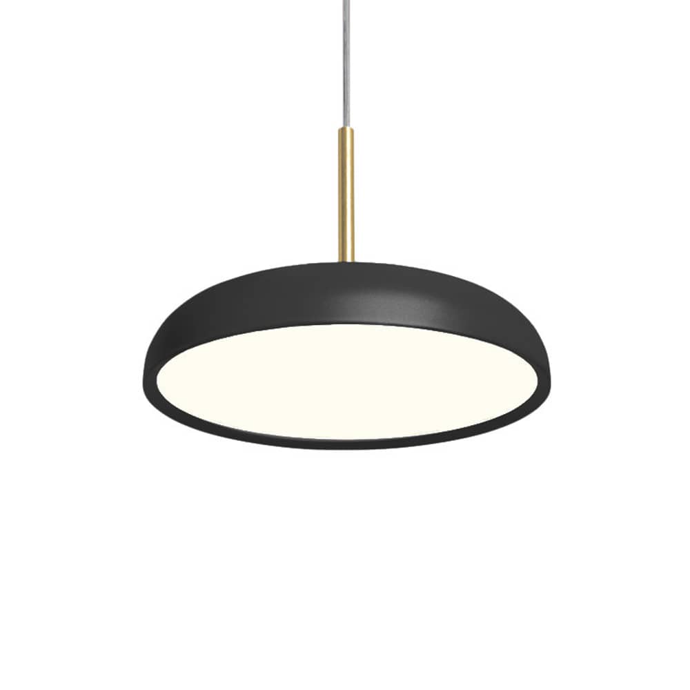 Pendelleuchte Zero Medium LED metall schwarz / Ø 45 cm - Lumen Center Italia - schwarz - Aluminium, PMMA