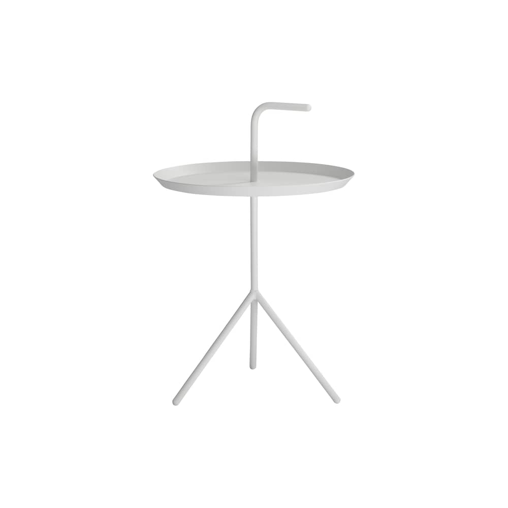 Table basse Don\'t leave Me métal blanc / Ø 38 x H 42,7 cm - Hay - Blanc - Acier laqué