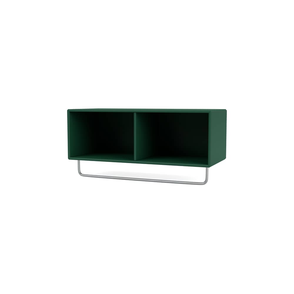 Scaffale Coat legno verde / Guardaroba - L 69,6 x H 24 x P 30 cm - MONTANA - Pino 136 - Acciaio, MDF laccato
