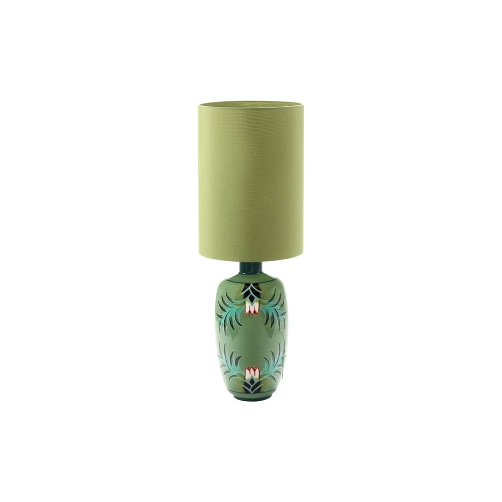 Lampada da posa Flamboyance 03 ceramica verde / H 92,5 cm - Serax - Verde - Cotone, Gres