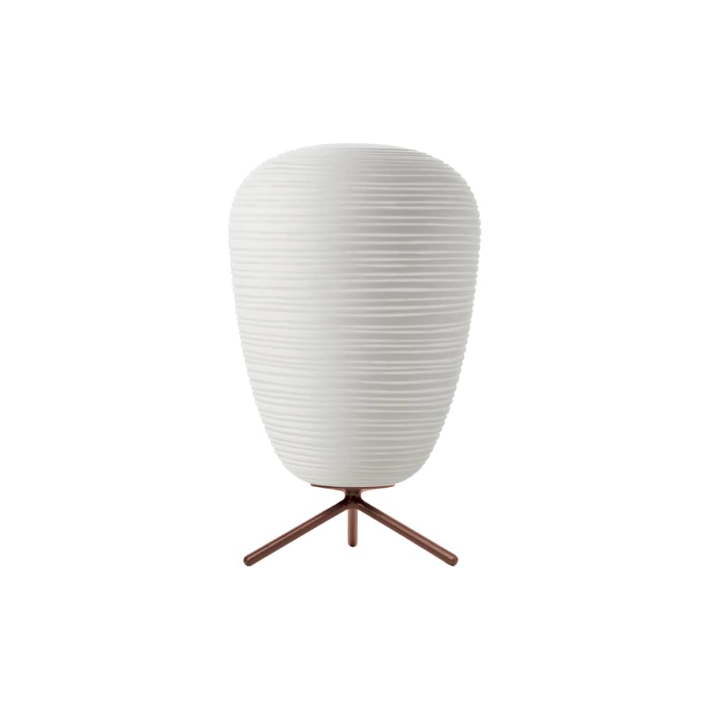 Lampe de table Rituals 1 verre blanc / Ø 24 x H 40 - Foscarini - Interrupteur / Blanc - Verre soufflé bouche