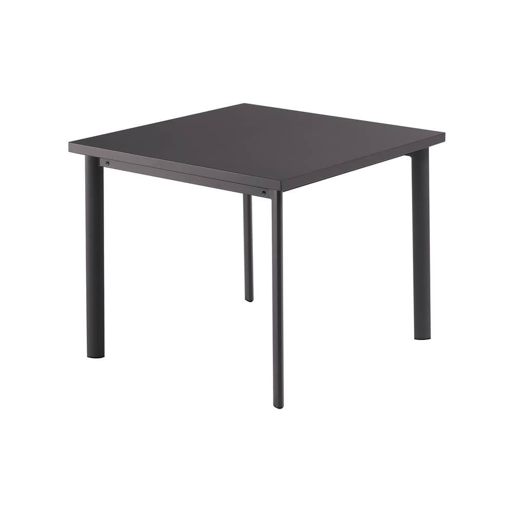 Star Table - Square - 90 x 90 cm by Emu - Ancient matt iron - Galvanized sheet, Stainless steel, Varnished steel