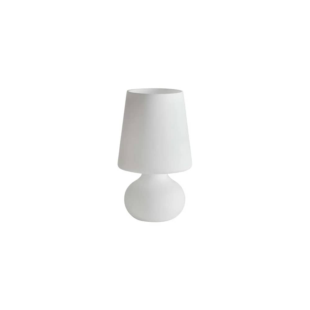 Vaso Fontana vetro bianco / Ø 10,5 x H 18,2 cm - Soffiato a bocca - Fontana Arte - Bianco - Vetro soffiato a bocca