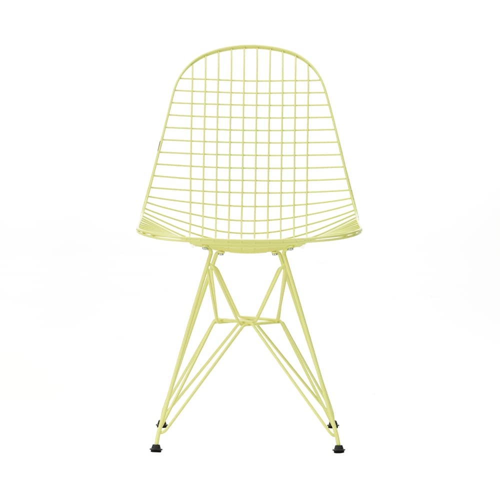 Wire Chair DKR Colours Chair metal yellow / By Charles & Ray Eames, 1951 - Vitra - Lemon - Epoxy lacquered steel