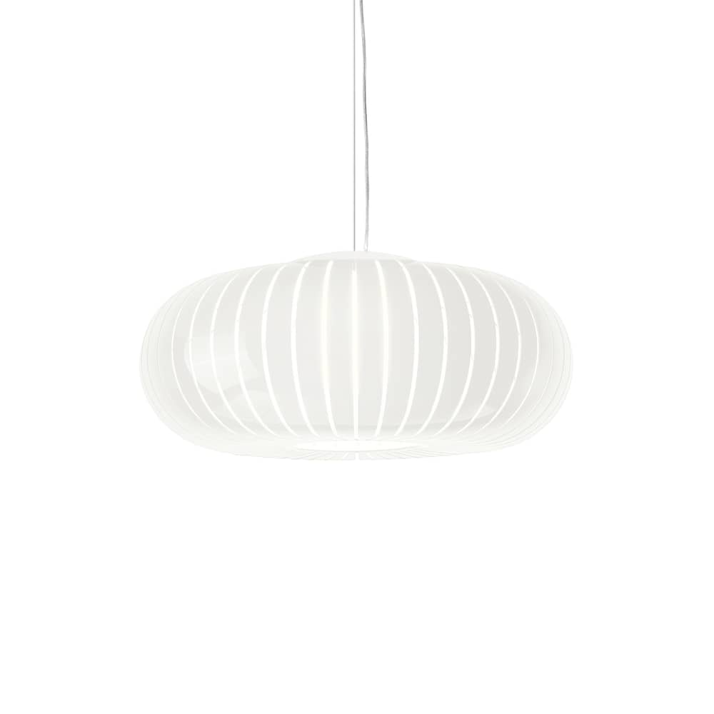 Sospensione Teresa materiale plastico bianco / Ø 50 cm - Riciclato - Kartell - Bianco - PMMA riciclato