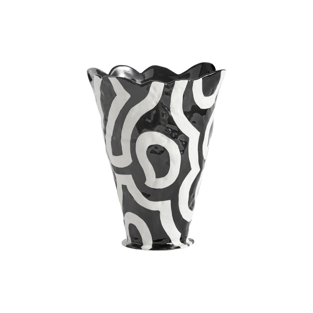 Vase Shadow by Jessica Hans / Céramique peinte main - Hay - Noir & blanc - Céramique