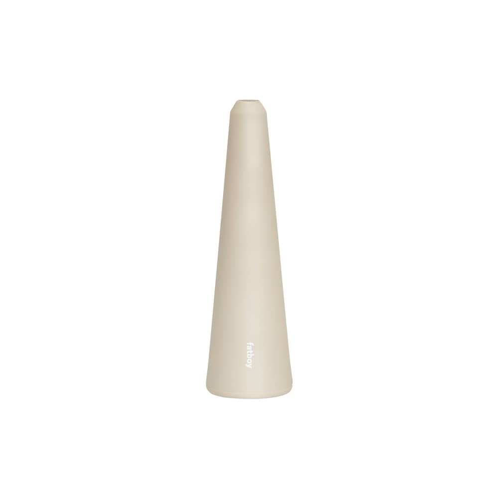 Bougeoir Spire métal beige Small / H 26 cm - Fatboy - Pierre - Aluminium