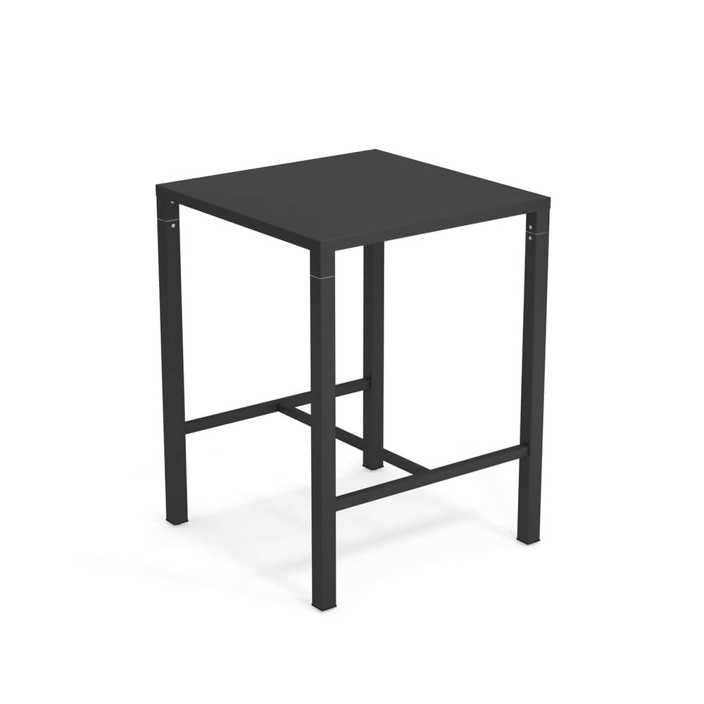 Stehtisch Nova grau metall / 80 x 80 cm x H 105 cm - Stahl - Emu - Antikeisen - gefirnister Stahl