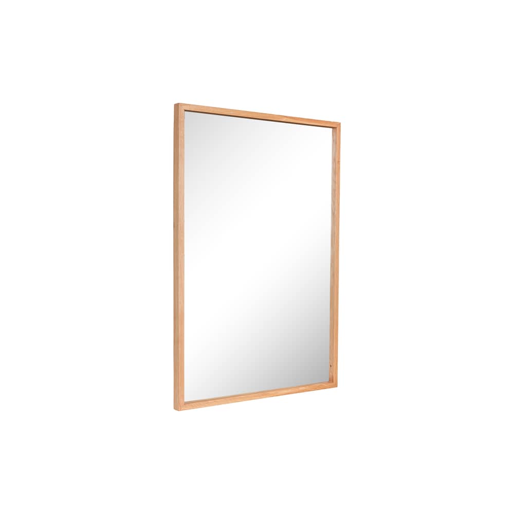 Wandspiegel Glimpse Medium holz natur / 60 x 90 cm - HÜBSCH - 60 x 90 cm - Glas, Zertifiziertes Eichenfurnier