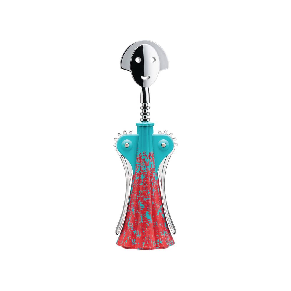 Alessi Anna G. - Liquid Bottle opener - blue red | Made In Design UK