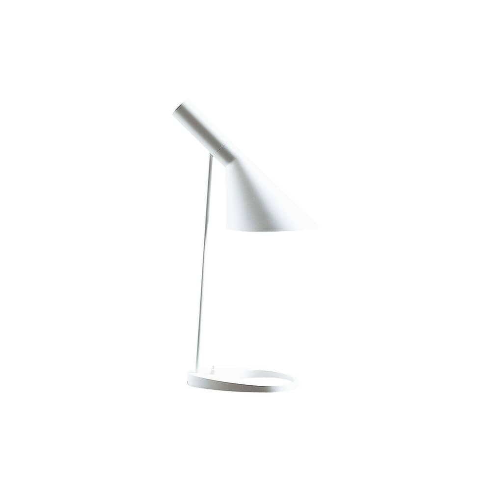 Lampe de table AJ / (1960) / H 56 cm - Louis Poulsen - Blanc - Acier, Fonte de zinc