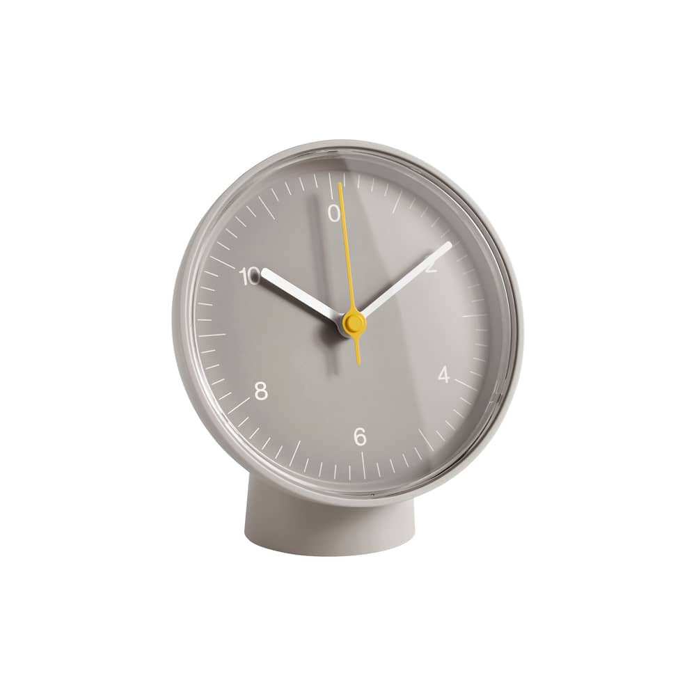Standuhr  plastikmaterial grau / Jasper Morrison - Recycelt - Hay - Grau - Aluminium, Polyacryl, Recyceltes ABS