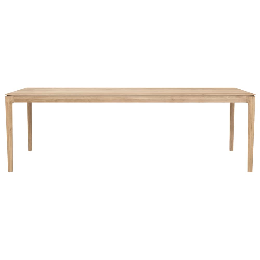 Table rectangulaire Bok / Chêne massif - 240 x 100 cm / 10 personnes - Ethnicraft - Chêne huilé - Chêne massif huilé