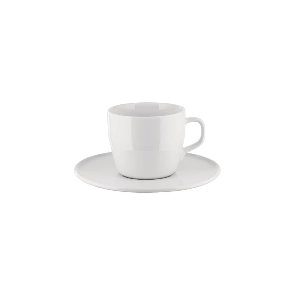 Set de 4 tasses à café + soucoupes Itsumo - Alessi - Blanc - Porcelaine