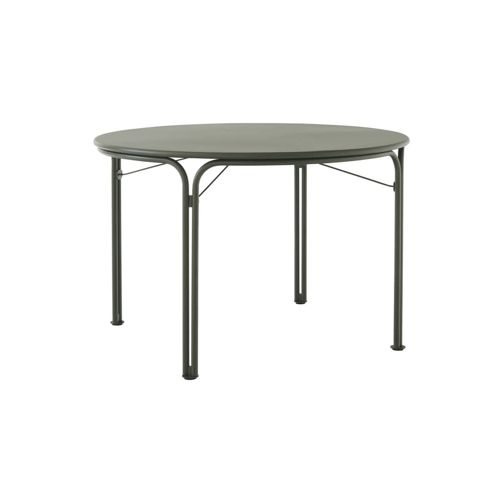 Tavolo rotondo Thorvald SC98 metallo verde / Ø 115 cm - &tradition - Verde bronzo - Acciaio