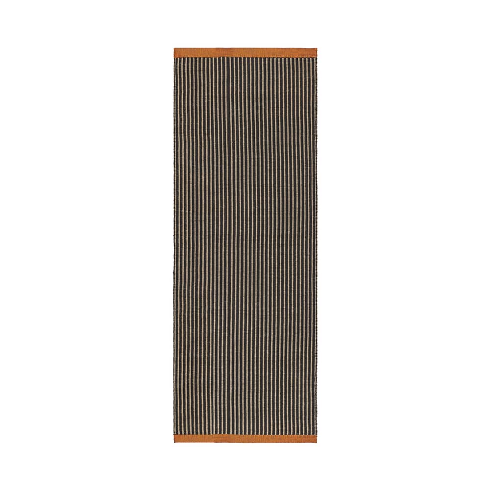 Teppich Line textil schwarz / 70 x 250 cm - Tom Dixon - 70 x 250 cm - Naturjute-Mischgewebe
