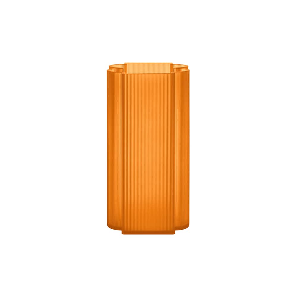 Vase Okra plastikmaterial orange / H 34 cm - Recycled / Patricia Urquiola, 2025 - Kartell - Orange - Recyceltes PMMA