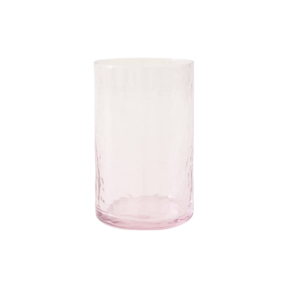 Bicchiere Tube vetro rosa / 40 cl - HK LIVING - Rosa - Vetro ruvido